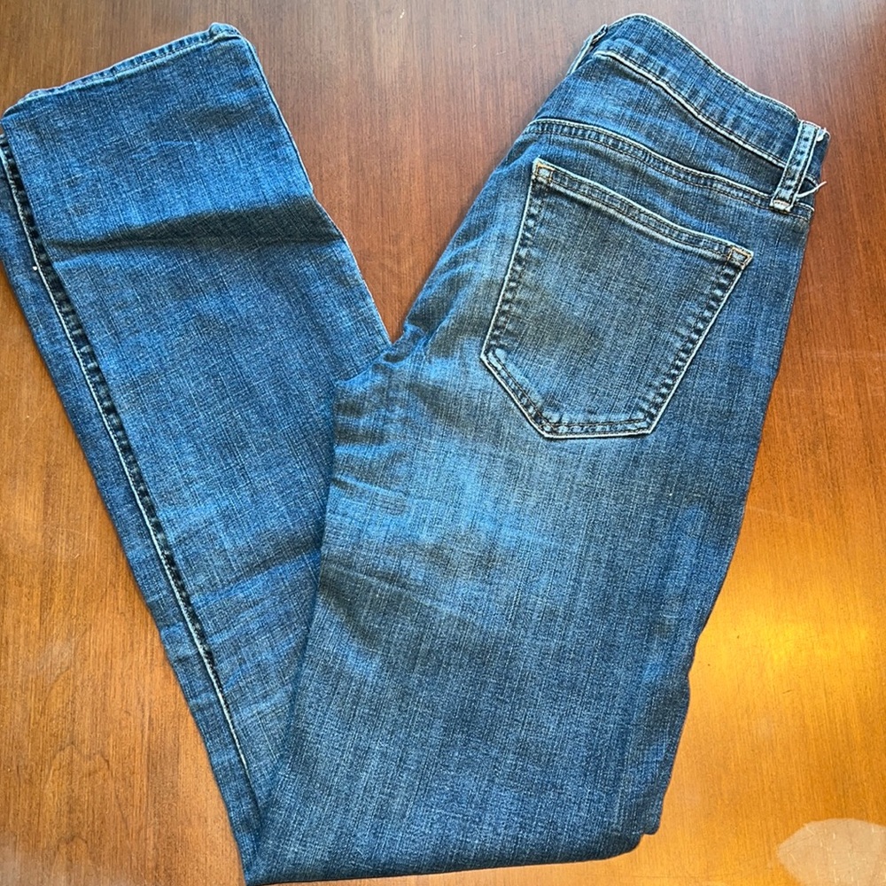 Gap denim sz 0/25 straight med blue